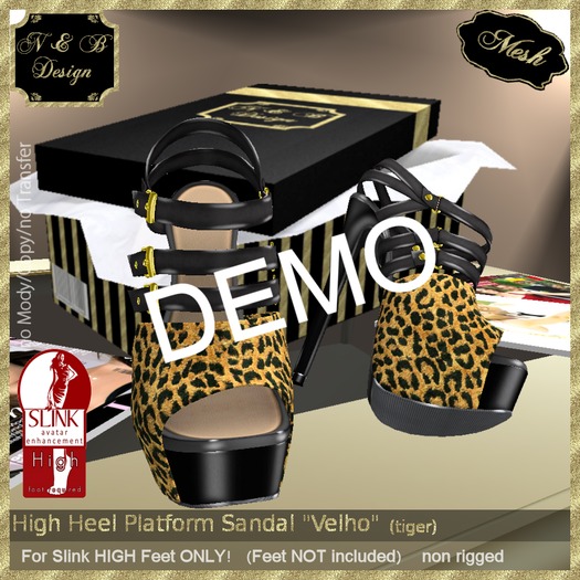 *N & B Design* High Heel Platform Sandal "Velho" DEMO.