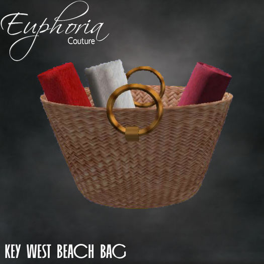 EC - Key West - Beach Bag - Red/Cream