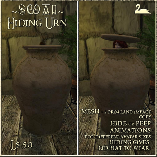 ~SWAN~ Hiding Urn (Boxed)