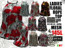 Mesh Head - Floral Rope Top - All Sizes