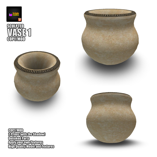 [LR]Low Prims Vase 1 COPY/MOD (boxed)