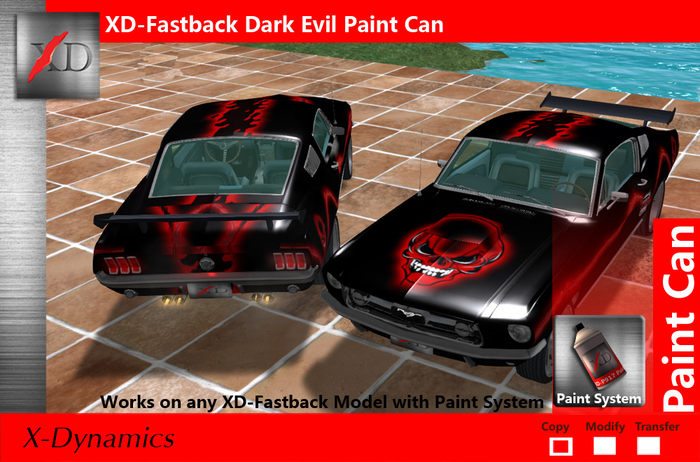 Paint Can XD-Fastback Drifter -Dark Evil Boxed 
