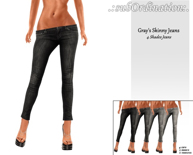 .:subOrdination:. Skinny Jeans {Grays}