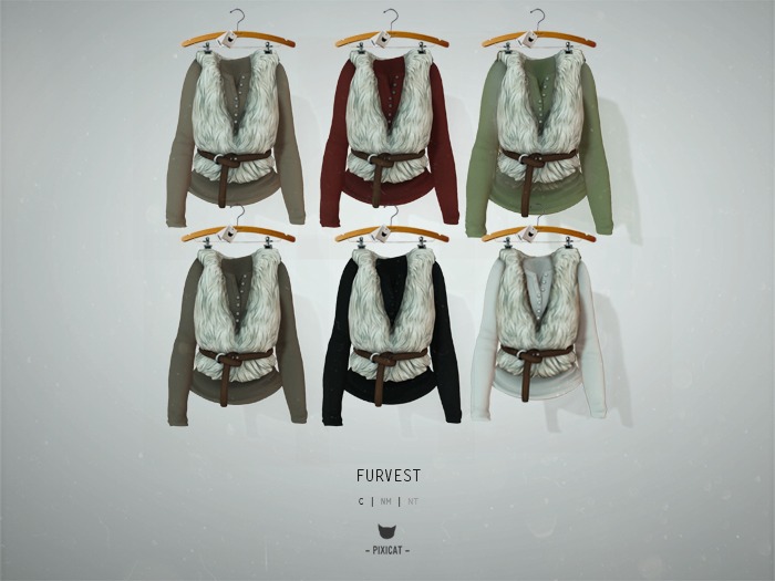 -Pixicat- FurVest (White)