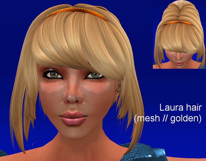 Laura golden hair (mesh)