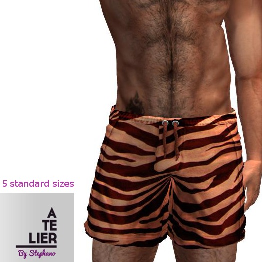 ATELIER ORANGE ZEBRA SWIMSUIT