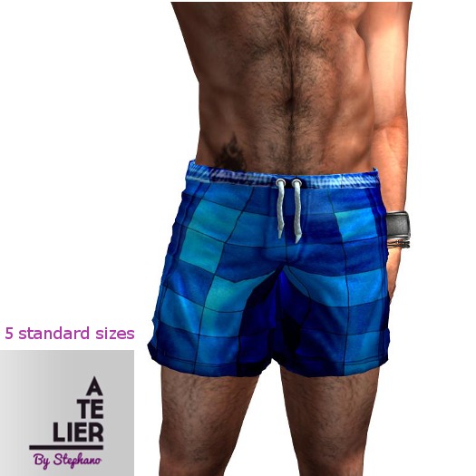 ATELIER BLUE SQ SWIMSUIT