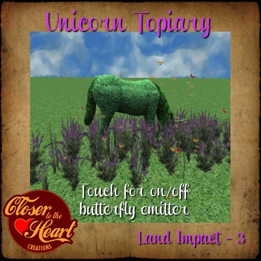 Unicorn Topiary BOXED