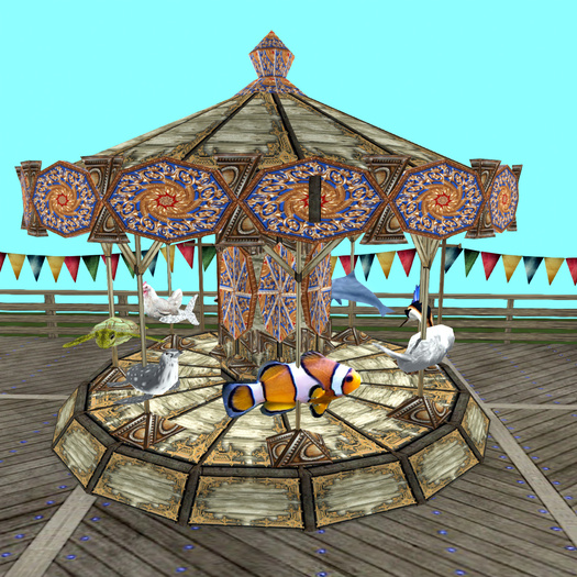 *Steam Fair*  Victorian Sea Carousel (11 prims)