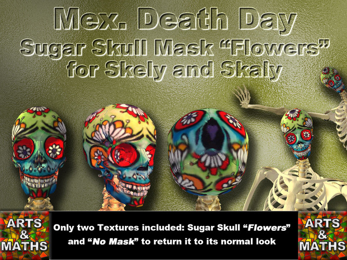 ARTS & MATHS---> Sugar Skull Make Up "Flowers"