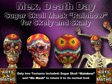 ARTS & MATHS---> Sugar Skull Make Up "Rainbow"