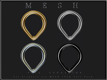 T-3D Creations [ DROP RING NANO - a - ] Micro MESH - Full Perm -