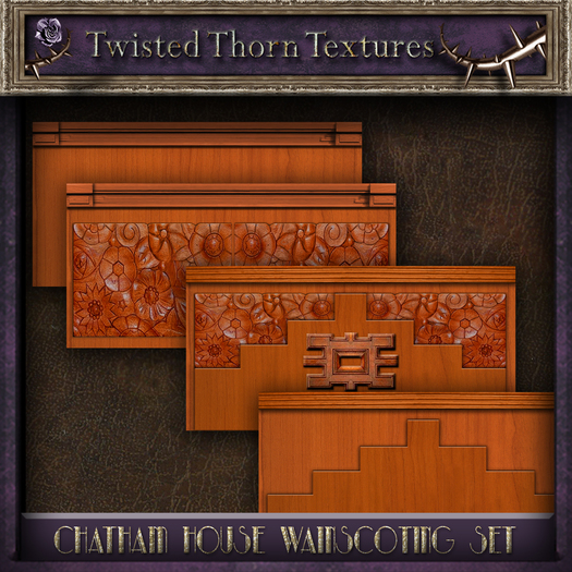 ~TTT~ The Chatham House Wainscoting Textures