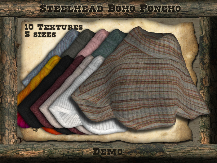 Steelhead Mesh Boho Poncho [Demo]