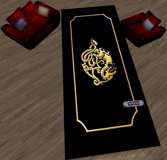 Asian runner2,Gold & black #B5