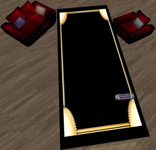 Asian runner2,Gold & black (#B6) embellishments on corners only