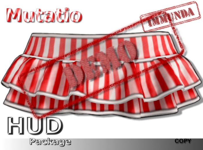 DEMO immunda Fulgentes Mini Skirt in Cyan