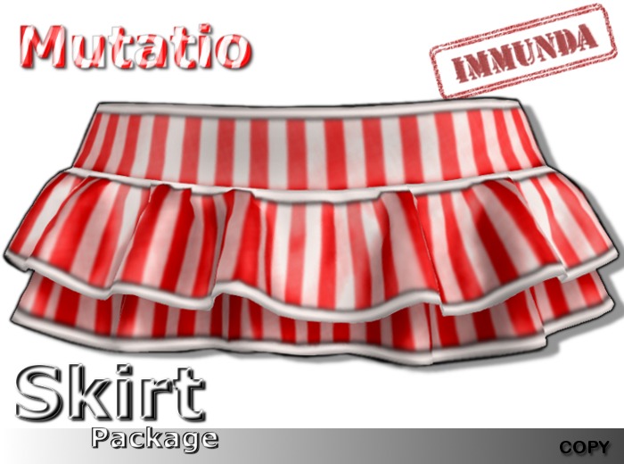 immunda Mutatio Mini Rara Skirt Package in Candy Cane