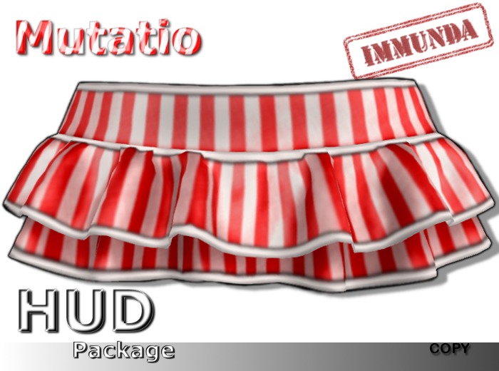 immunda Mutatio Mini Rara HUDs in Candy Cane (HUD Package)