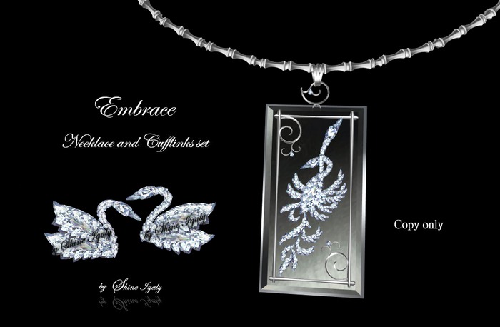 Song of Songs.¸¸.•*¨♱ Embrace Gold - Necklace & Cufflinks set 