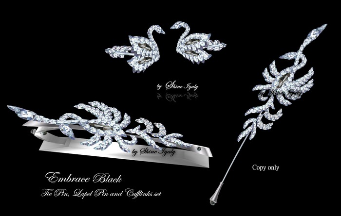 Song of Songs.¸¸.•*¨♱ Embrace Gold - Necklace & Cufflinks set 