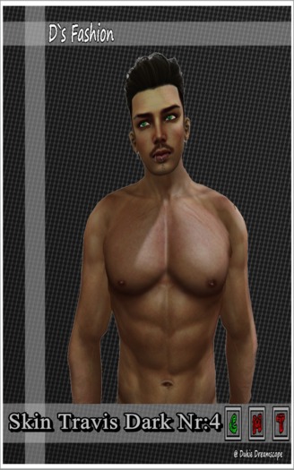 Skin Travis mit Bart4 Dunkel