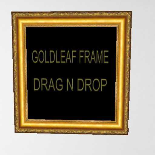 BRIGHT GOLD PICTURE FRAME DRAG DROP