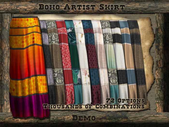 Steelhead Boho Artisist Skirt -  DEMO