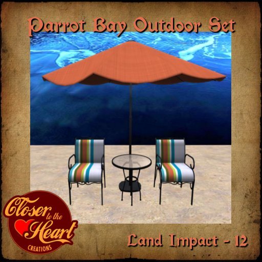 Parrot Bay Outdoor Set BOXED