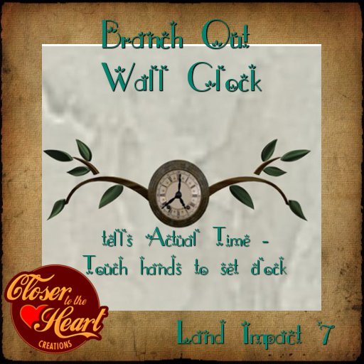 Branch Out Wall Clock BOXED