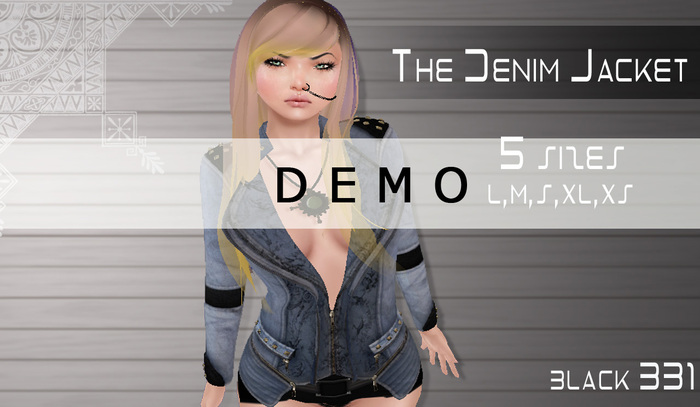>>BLACK331<<DENIM JACKET DEMO