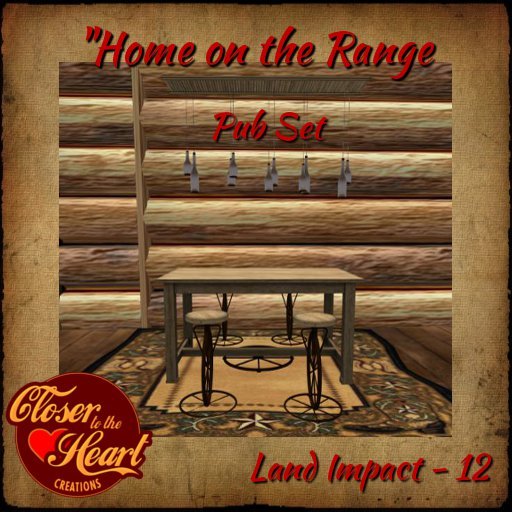 Home on the Range Pub Set  BOXED