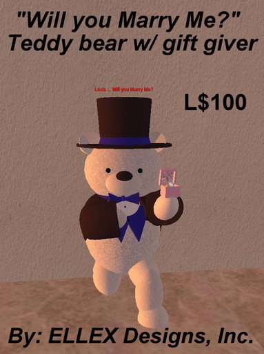 ELLEX Will you Marry Me Paul R Bear