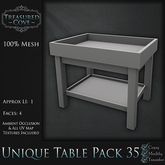 -TC- Unique Table Pack 35 Mesh 50% Discount!!