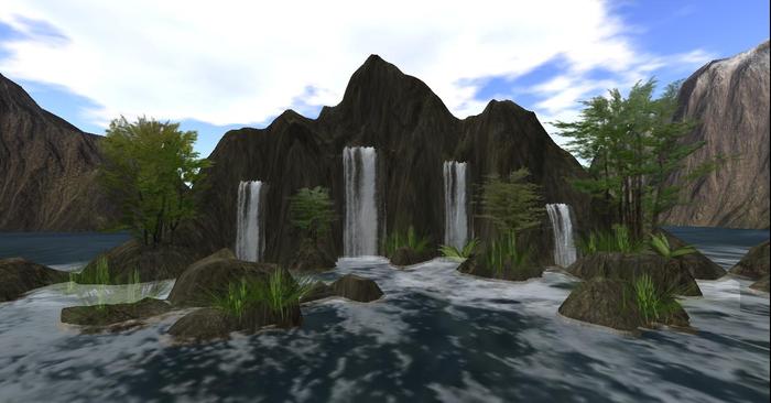 My extra Large Offsim forest waterfall v1 (Dark)