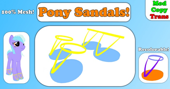 Pony Sandals!