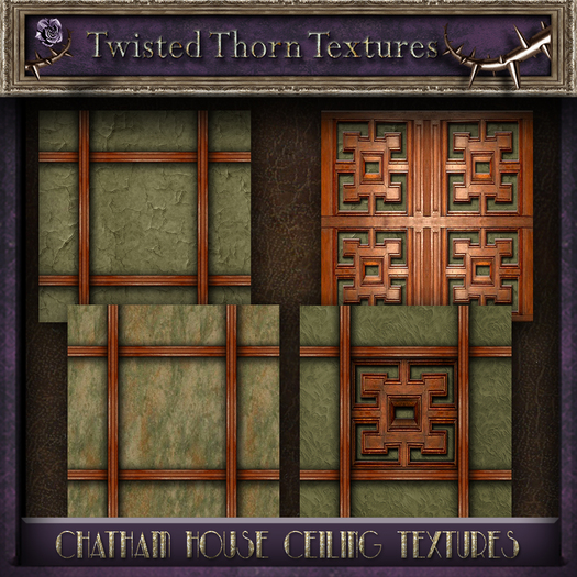 Twisted Thorn Textures- The Georgiana Series, Set 1 - Rococo Wallpaper Textures