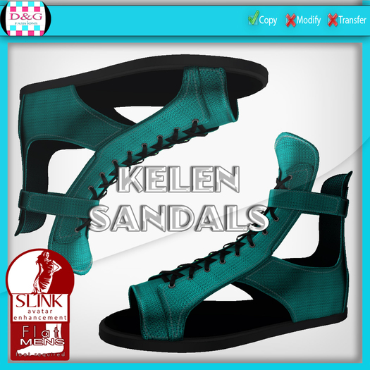 D&G Kelen Mens Sandals {BOX}Ocean
