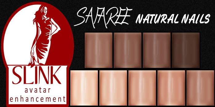 [SAFAREE] - Natural Slink Nails - [BOXED]