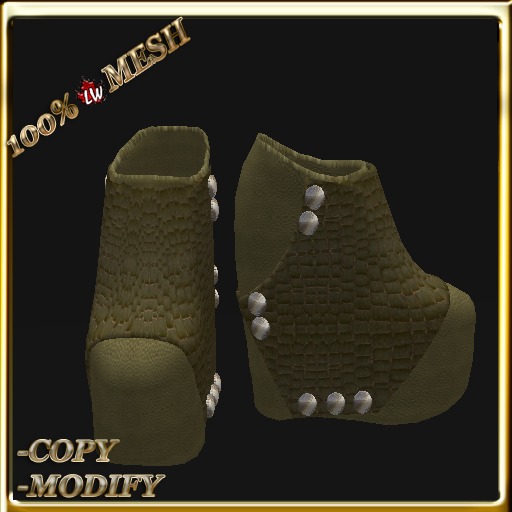 LW_ Boxed Mesh Boots with 3 Lilies - Suede Platinum