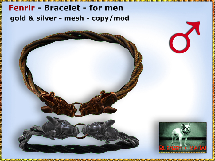 Bliensen + MaiTai - Fenrir - Viking Bracelet for MEN