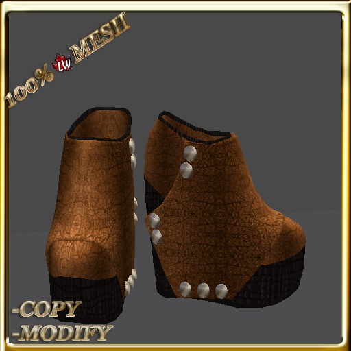 LW_ Boxed Mesh Boots with 3 Lilies - Suede Platinum