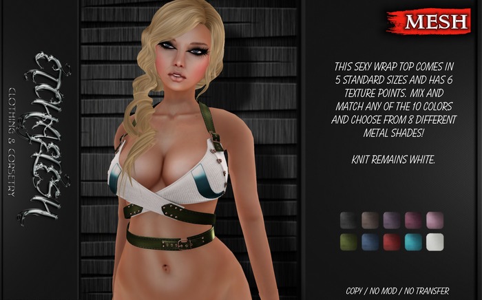 [Etchaflesh] Crazy Angel Wrap Top With Multipoint HUD