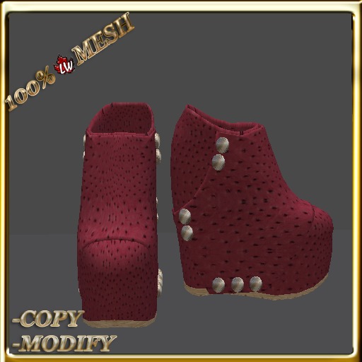 LW_ Boxed Mesh Boots with 3 Lilies - Suede Platinum