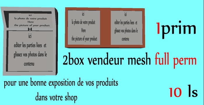 h box. boite vendeur