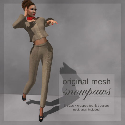 Snowpaws - Neve Tan Linen Outfit