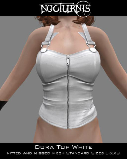 Nocturnis FitMesh Dora Top White