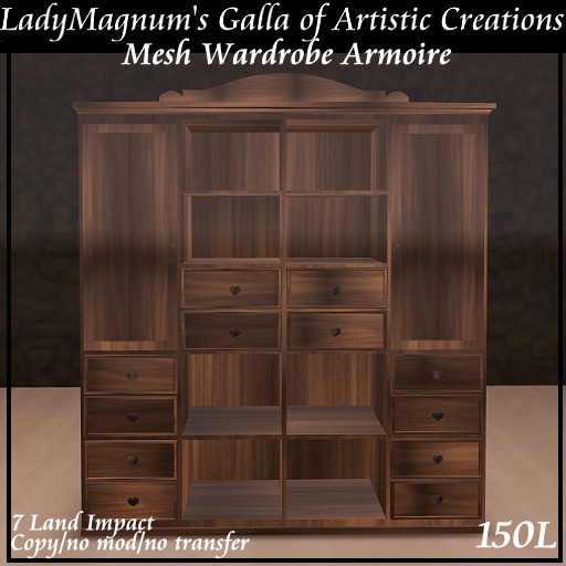 LadyM's Wardrobe Armoire - Driftwood