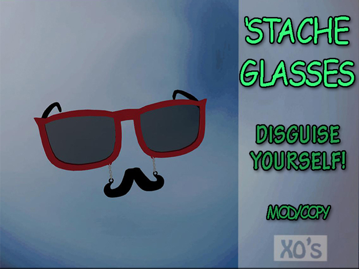 Stache Glasses - RED