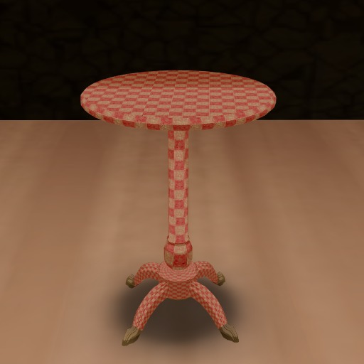 Ladym's Mesh Entry Table  - Checkered 10